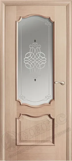 Двери в интерьере - Дверь Оникс Венеция беленый дуб, фьюзинг "Ажур"