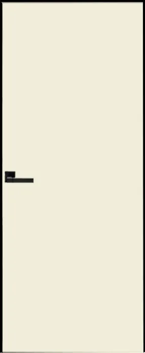 Двери в интерьере - Дверь скрытая ИУ-42 AL black с 4-х сторон, эмаль белый жемчуг 2,3 м