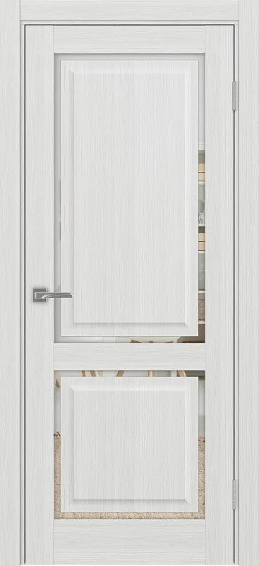 Двери в интерьере - Дверь Эко 602С.2121 ОФ4 ясень серебристый, зеркало