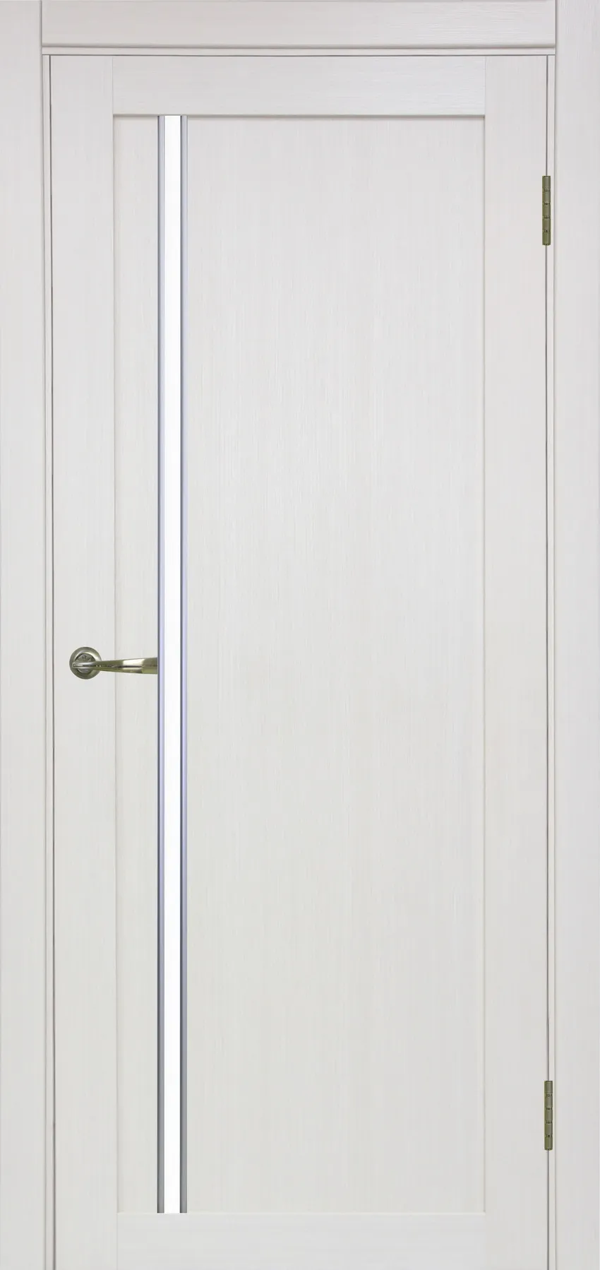 Двери в интерьере - Дверь Эко 527.121 АПС ясень перламутровый молдинг SC, lacobel белый