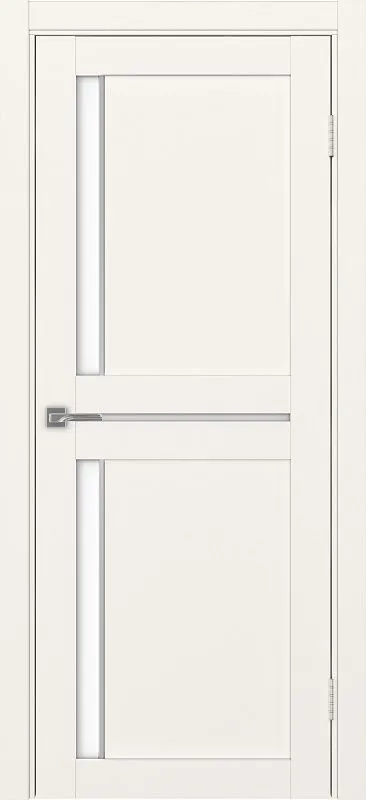 Двери в интерьере - Дверь Эко 523.221 АПП бежевый молдинг SC, lacobel белый