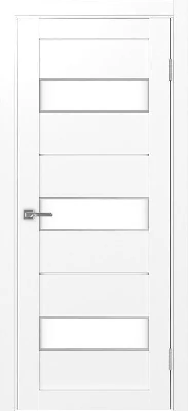 Двери в интерьере - Дверь Эко 526.122 АПП белый снежный молдинг SC, lacobel белый