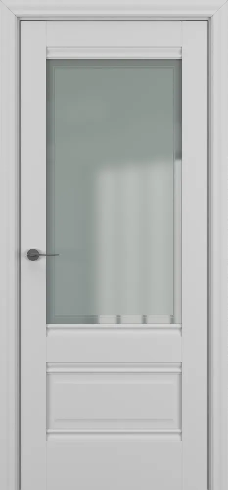 Двери в интерьере - Дверь Z Турин В4 экошпон серый, сатинат
