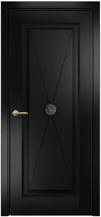 Двери в интерьере - Дверь Оникс Поло эмаль черная