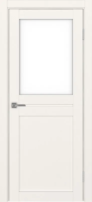 Двери в интерьере - Дверь Эко 520.211 бежевый, lacobel белый