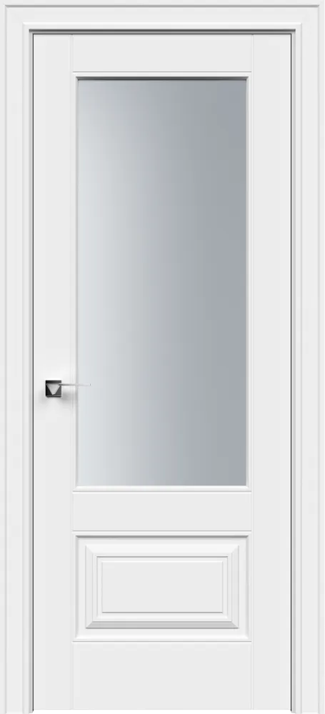 Двери в интерьере - Дверь Делт-2с эмаль белая, сатинат