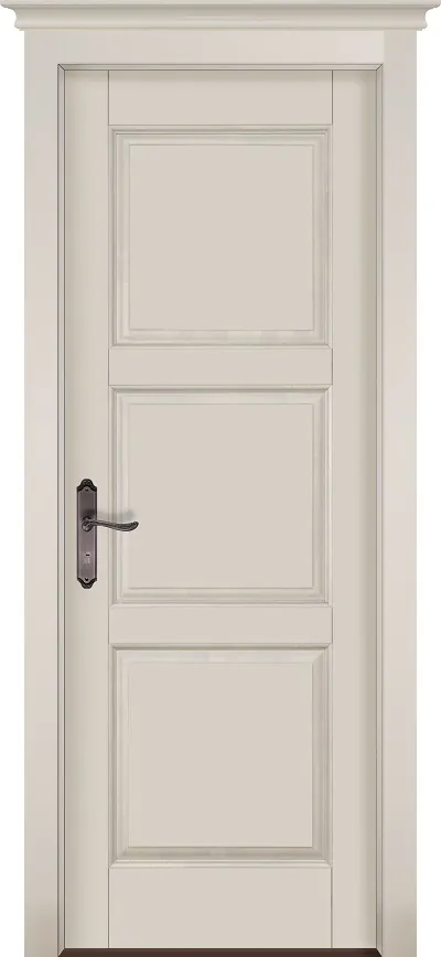 Двери в интерьере - Дверь ОКА массив ольхи Турин эмаль слоновая кость, глухая