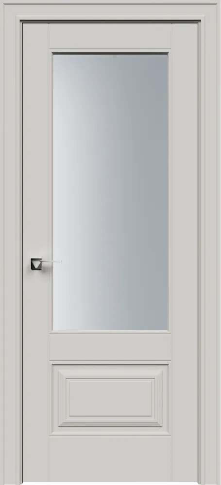 Двери в интерьере - Дверь Дельта-2 эмаль латте, сатинат