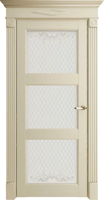Двери в интерьере - Дверь ДР экошпон Флоренс 62003 серена керамик, стекло матовое