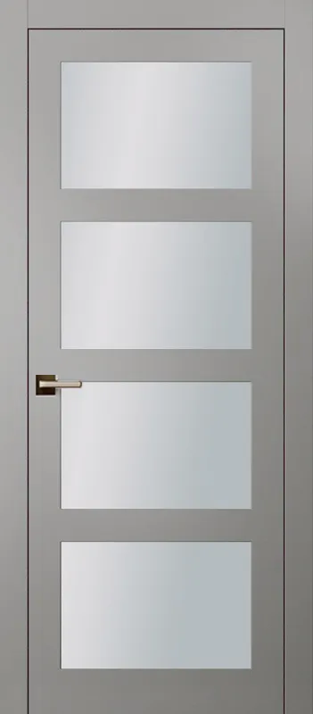 Двери в интерьере - Дверь Кл44с эмаль серая, сатинат