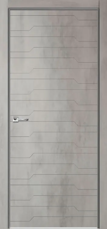 Двери в интерьере - Дверь V Лоярд эмалит Севилья 30 бетон светлый, глухая