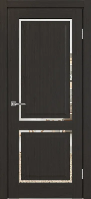 Двери в интерьере - Дверь Эко 602С.2121 ОФ4 венге, зеркало