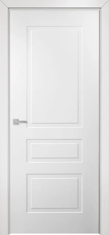 Двери в интерьере - Дверь Оникс Версаль фрезерованная №5 эмаль белая, глухая