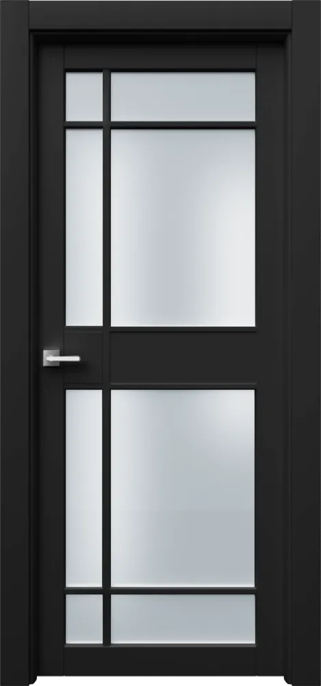 Двери в интерьере - Дверь Ронд3Р8с эмаль RAL 9005, сатинат