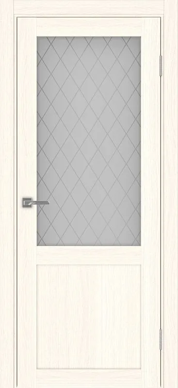Двери в интерьере - Дверь Эко 502.21 ясень светлый, сатинат Крисалл