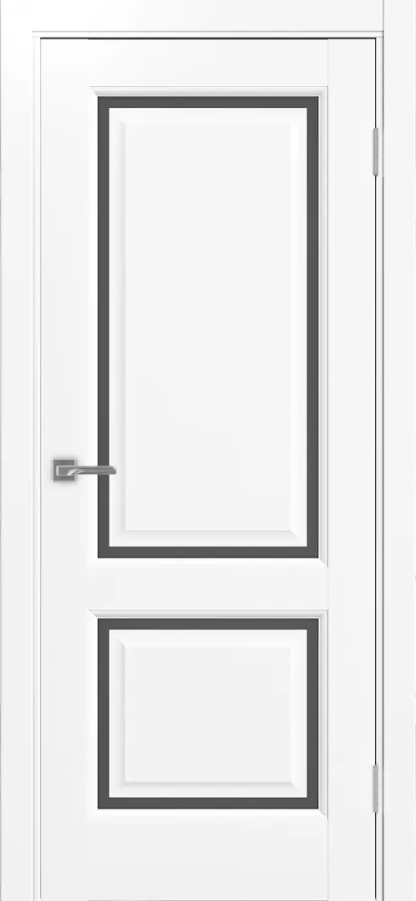 Двери в интерьере - Дверь Эко Neo 602С.2121 белый снежный, сатинат графит