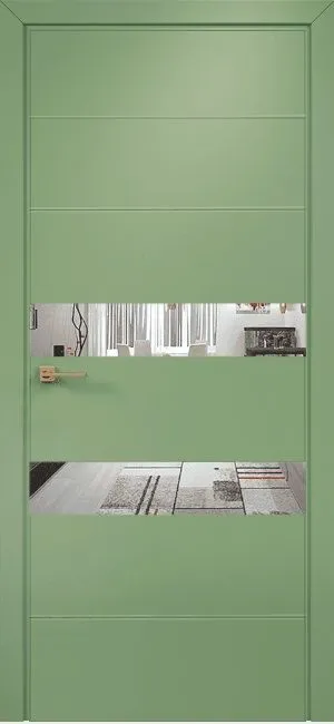 Двери в интерьере - Дверь Оникс Лайн эмаль RAL 6021, глухая