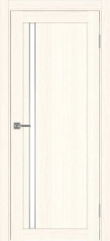 Двери в интерьере - Дверь Эко 527.121 АПС ясень светлый молдинг SC, lacobel белый