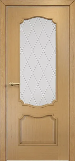 Двери в интерьере - Дверь Оникс Венеция дуб, сатинат гравировка Ромбы