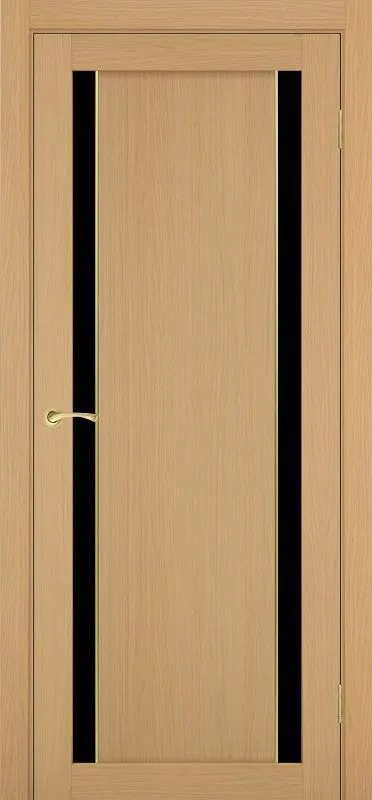 Двери в интерьере - Дверь Эко 522.212 АПП ясень темный молдинг SG, lacobel черный
