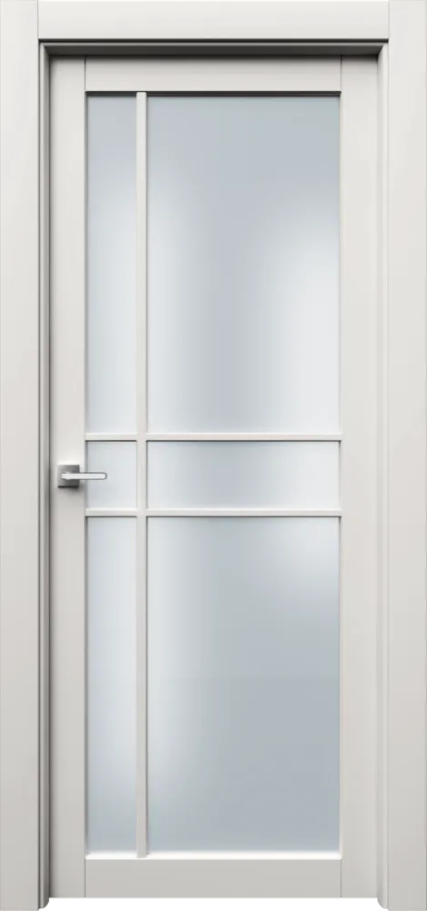 Двери в интерьере - Дверь Ронд2Р6с эмаль RAL 9010, сатинат