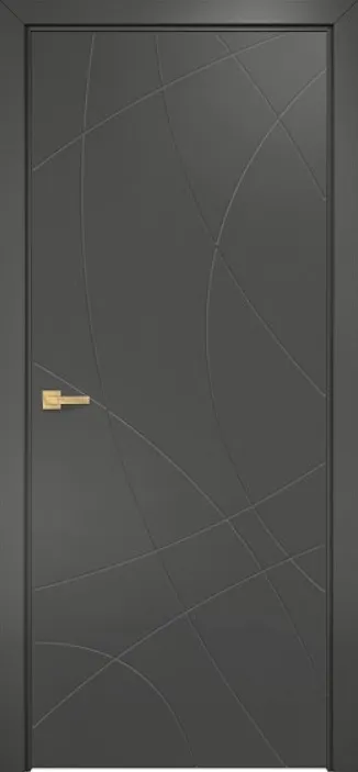 Двери в интерьере - Дверь Оникс Концепт №8 PVC серый, глухая