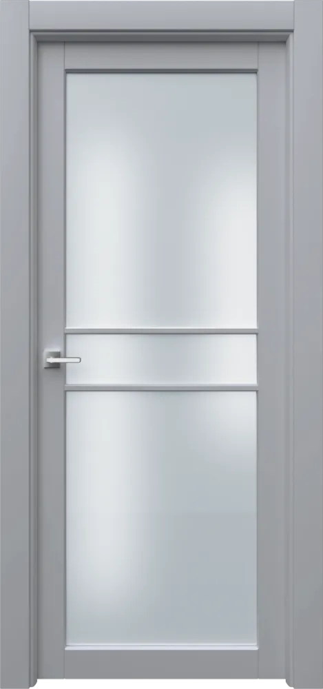 Двери в интерьере - Дверь Ронд2Р3с эмаль RAL 7047, сатинат
