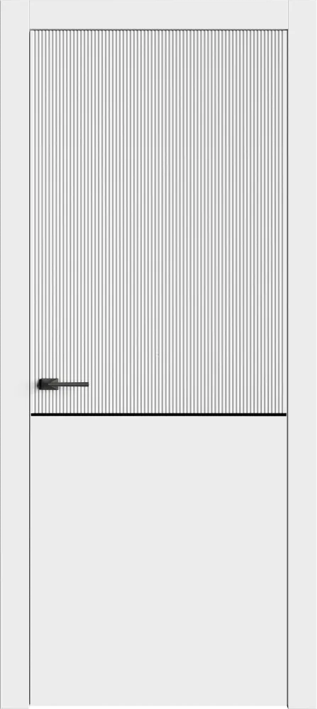 Двери в интерьере - Дверь Лайн7М эмаль белая, глухая