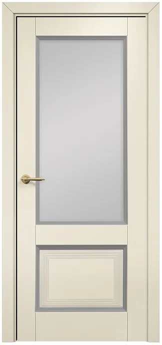 Двери в интерьере - Дверь Оникс Тоскана 2 эмаль слоновая кость//RAL 7040, сатинат белый