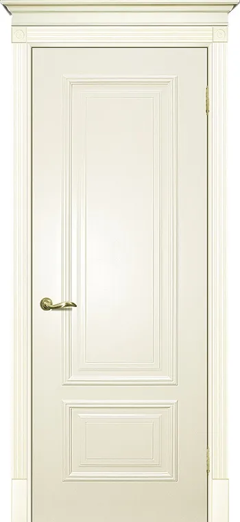Двери в интерьере - Дверь Текона эмаль Smalta 08 слоновая кость RAL 1013, глухая