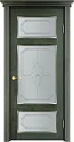 Схожие товары - Дверь Итальянская Легенда массив ольхи ОЛ55 зеленый с патиной серебро, стекло 55-3