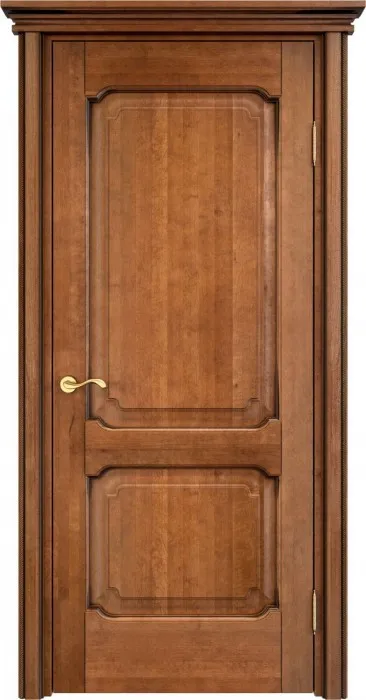 Дверь Итальянская Легенда массив ольхи ОЛ7.2 орех 10% с патиной, глухая. Фото №2