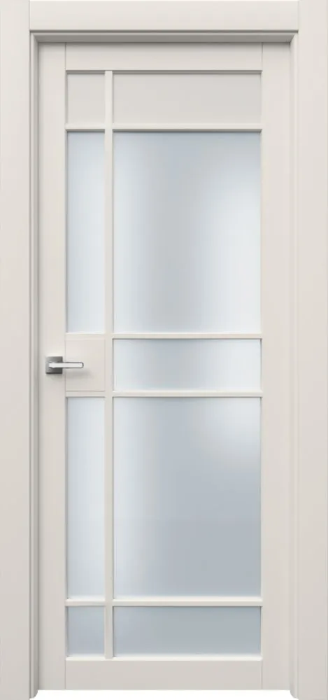 Двери в интерьере - Дверь Ронда-3 R9 эмаль RAL 9001, сатинат