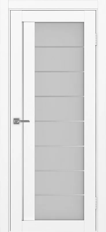Двери в интерьере - Дверь Эко 524.22 АСС белый снежный молдинг SC, сатинат
