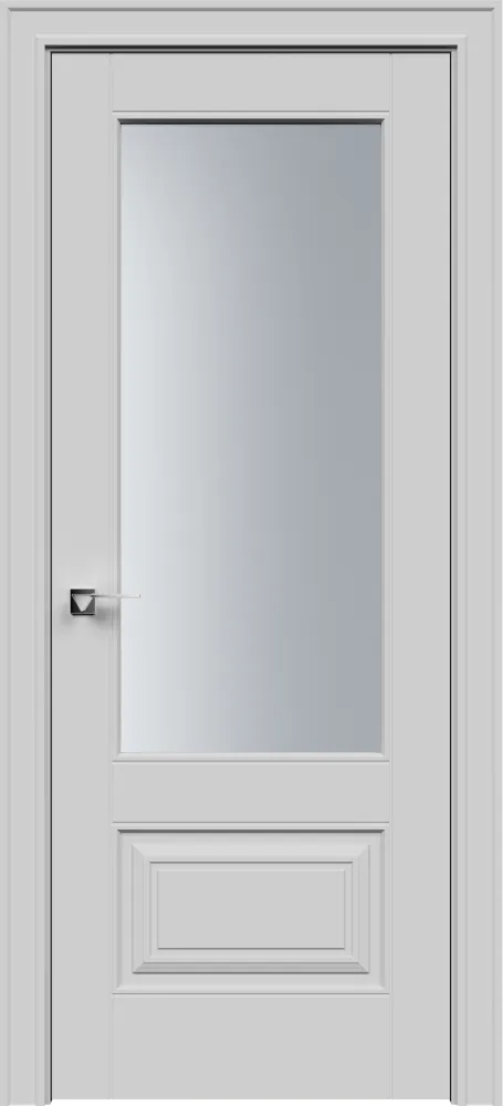 Двери в интерьере - Дверь Делт-2с эмаль RAL 7047, сатинат