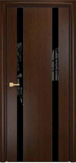 Двери в интерьере - Дверь Оникс Верона 2 венге, триплекс черный