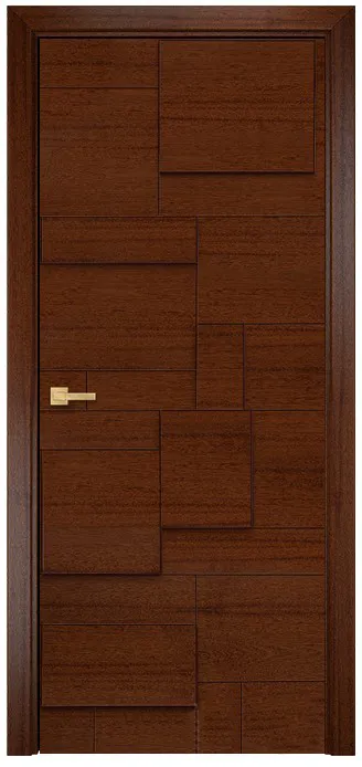 Двери в интерьере - Дверь Оникс Лофт Берлин красное дерево черная патина, глухая