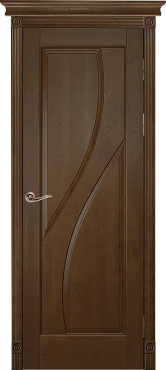 Двери в интерьере - Дверь ОКА массив ольхи Даяна античный орех, глухая