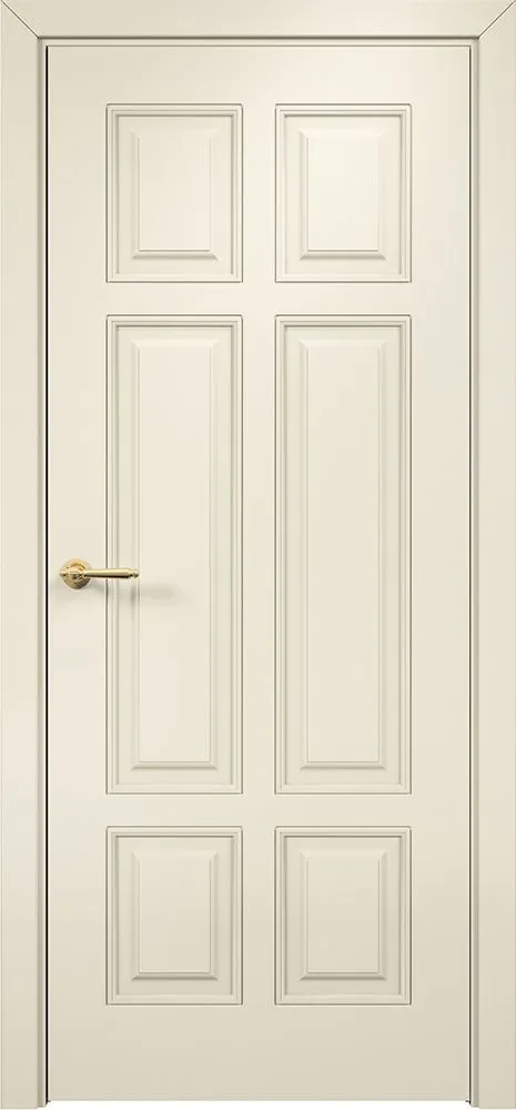 Двери в интерьере - Дверь Оникс Гранд фрезерованная эмаль слоновая кость по МДФ, глухая