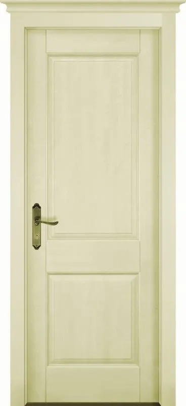 Двери в интерьере - Дверь ДР массив ольхи Европа эмаль слоновая кость, глухая
