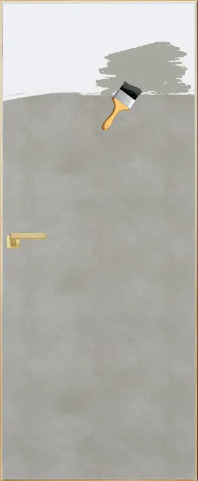 Двери в интерьере - Дверь скрытая под покраску Премиум ИУ-59, AL gold с 4-х сторон, 2,4 м