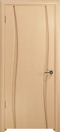 Двери в интерьере - Дверь Арт Деко Вэла-2 беленый дуб, глухая