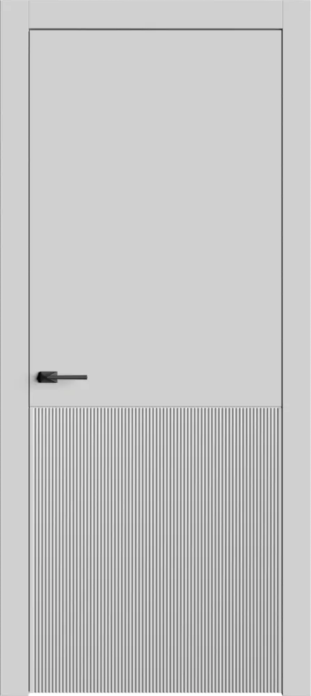 Двери в интерьере - Дверь Лайн8 эмаль RAL 7047, глухая