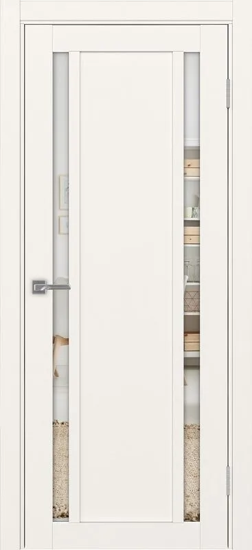 Двери в интерьере - Дверь Эко 522.212 бежевый, стеклопакет зеркало