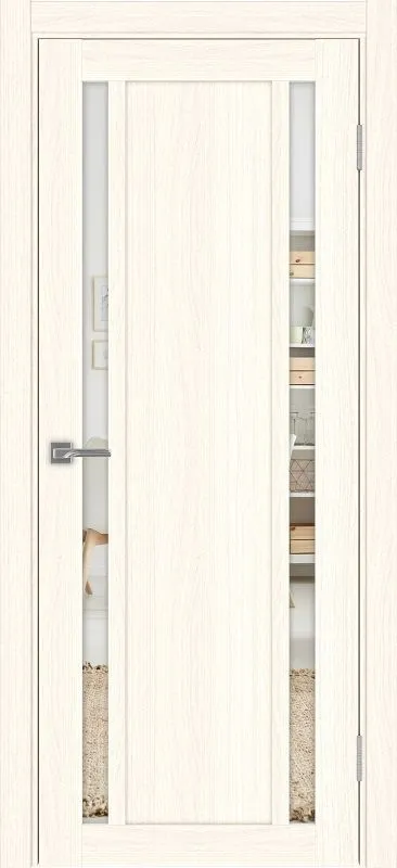 Двери в интерьере - Дверь Эко 522.212 АПП ясень светлый молдинг SC, зеркало