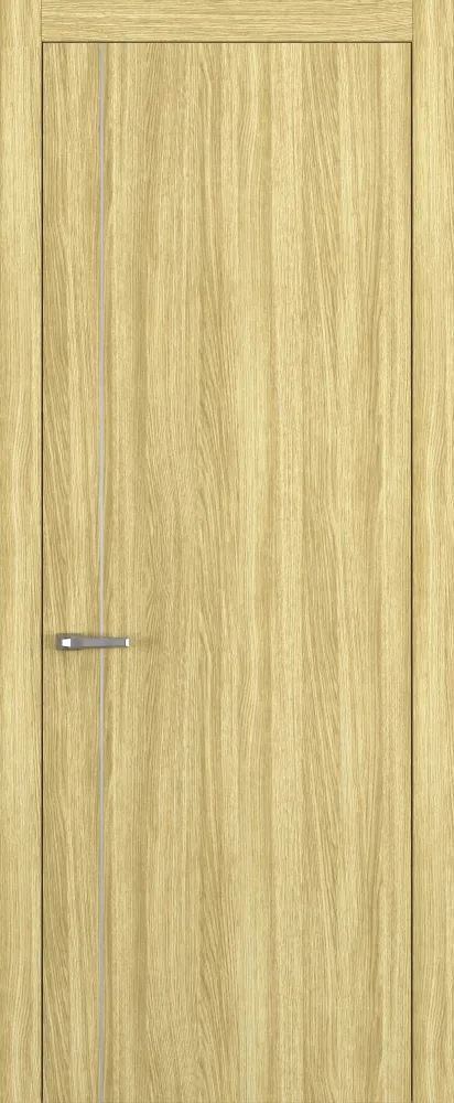 Двери в интерьере - Дверь Z K14 toppan дуб натуральный, молдинг серебро, глухая