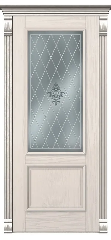 Двери в интерьере - Дверь Покровские двери Прага ваниль, стекло матовое АП-49