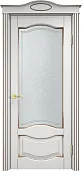 Схожие товары - Дверь Итальянская Легенда массив ольхи ОЛ33 белый грунт с патиной орех, стекло 33-1