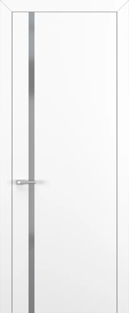 Двери в интерьере - Дверь Z K1 полипропилен белый, matelac silver grey, глухая