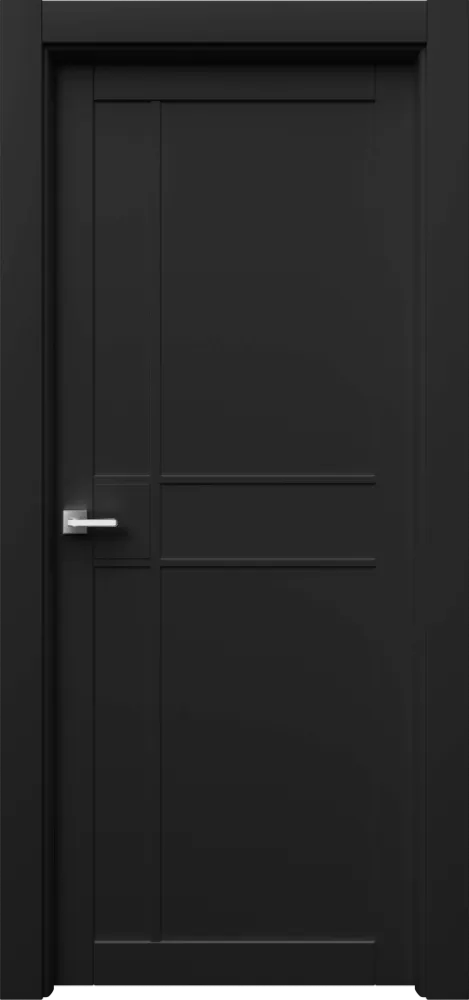 Двери в интерьере - Дверь Ронд2 эмаль RAL 9005, глухая